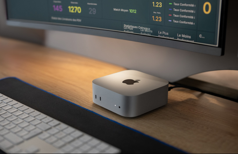 The customer service support team works on Mac&nbsp;mini at Tut Tut headquarters