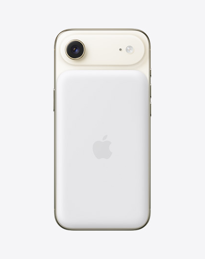 iPhone Air, πίσω εξωτερική όψη, Ανοιχτό Χρυσαφί χρώμα, με συνδεδεμένη Μπαταρία MagSafe