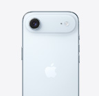 iPhone Air, πίσω εξωτερική όψη, γαλάζιο χρώμα, σύστημα κάμερας Fusion σε πλατό στο πάνω μέρος